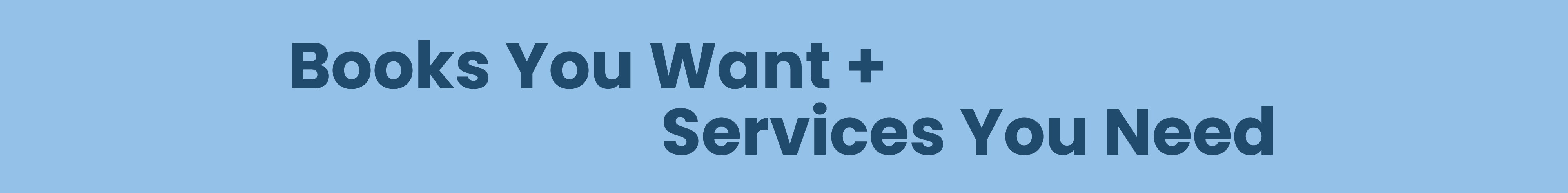 About Us: Books You Want